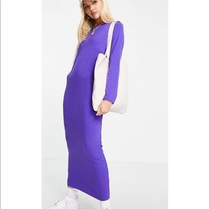ASOS purple maxi dress